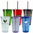 tumblers with lid and straw